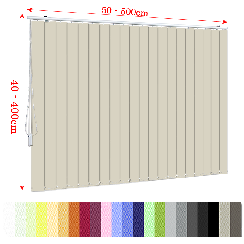 Premium Lamellenvorhang maßgefertigt in 40 Farben