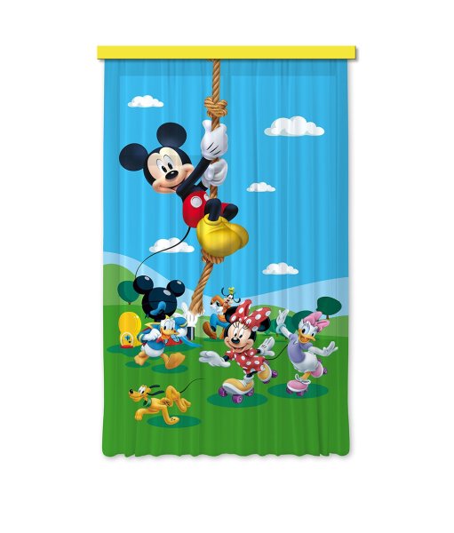 "Micky Maus" Kinder Foto Vorhang Gardine 140x245cm